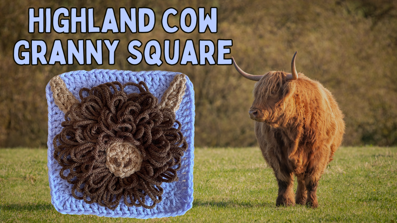 Highland Cow Granny Square