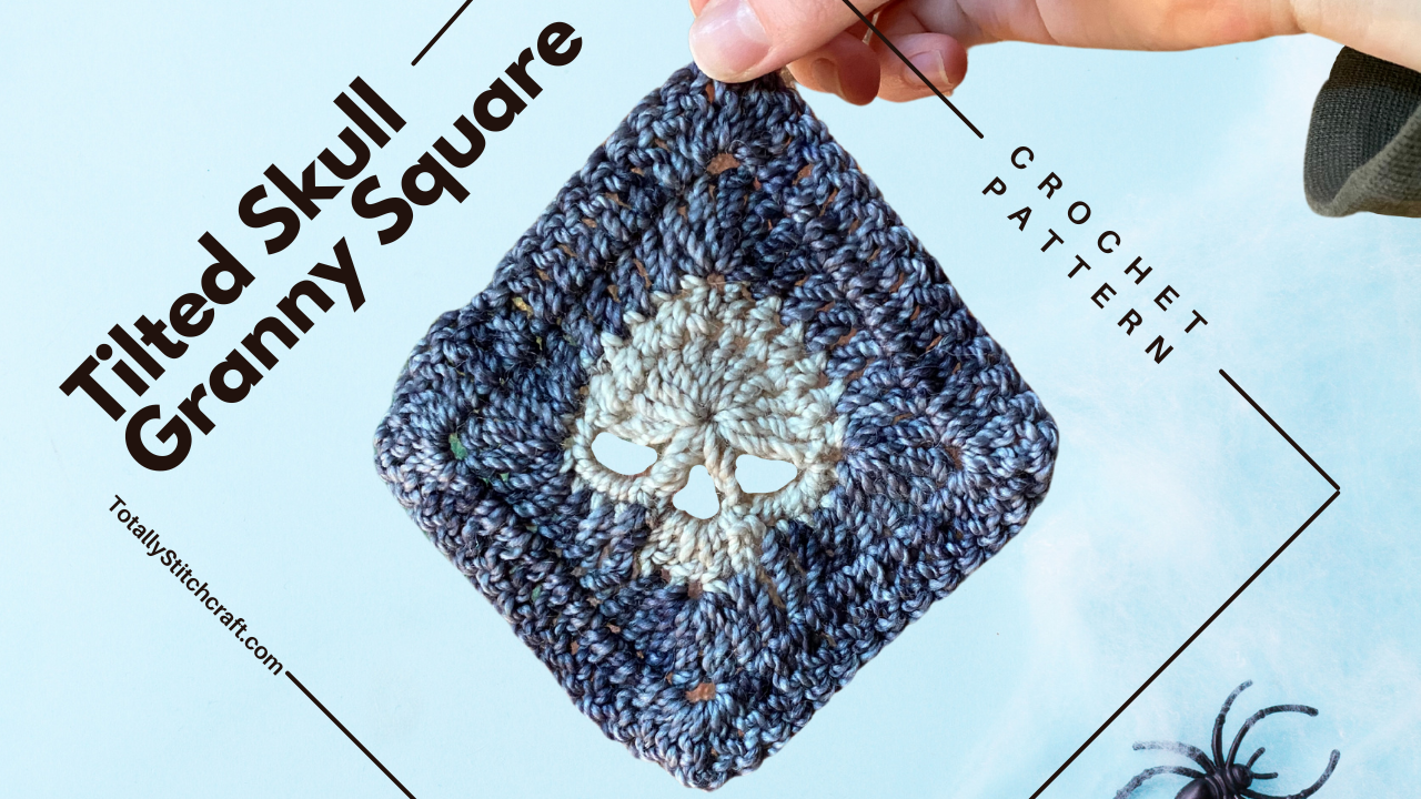 Tilted Skull Granny Square